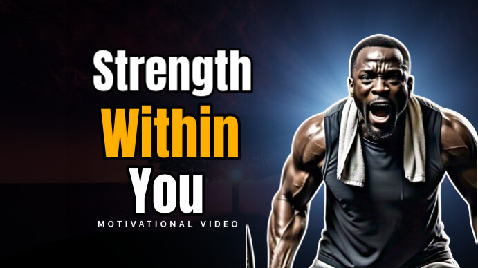 Black Professional Motivation Youtube Thumbnail template