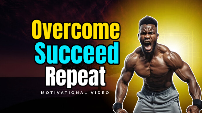 Black Professional Motivation Youtube Thumbnail template