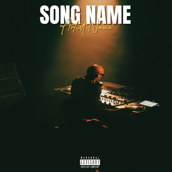 Black Professional Music Album Cover Album Cover Template | PosterMyWall