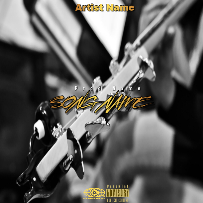 Modèle Black Professional Music Album Cover Album Cover | PosterMyWall