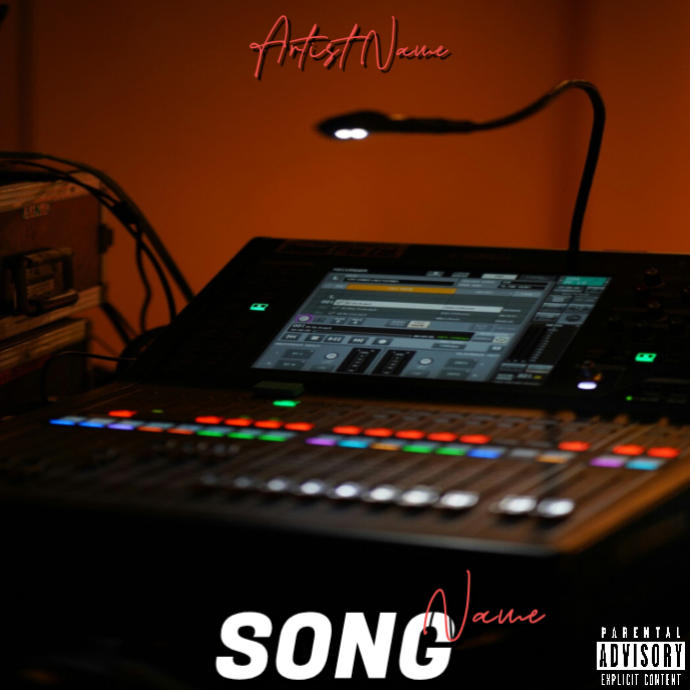 Black Professional Music Album Cover Album Cover Template | PosterMyWall