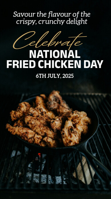 Black Professional National Fried - Black Professional National Fried Chicken Day Design Template 6f5977188d2142a457266a1274ee675e Screen 