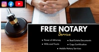 Black Professional Notary Services Facebook Shared Image template