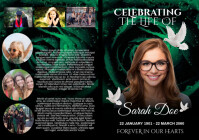 Black Professional Obituary Program A3 template