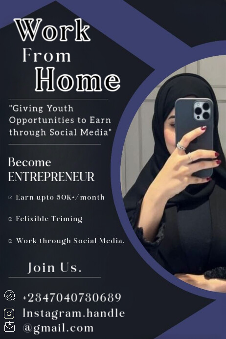 Black Professional Online Training Poster Template | PosterMyWall