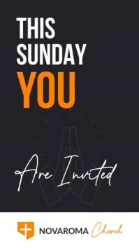 Hitam Church Invitation Instagram Story Template
