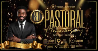 Black Pastoral Anniversary Event Facebook Shared Image Template