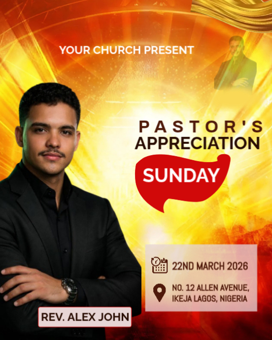 Black Professional Pastors Appreciation Sunday Flyers Instagram ...