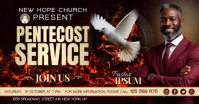 Black Pentecost Service auf Facebook geteiltes Bild Template
