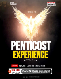 Sort Pentecost Sunday Church Event Flyer Template