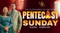 Black Professional Pentecost Sunday YouTube Thumbnail template
