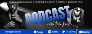 Preto Podcast Promotion Cover na Larawan ng Facebook Template