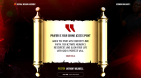 Black Professional Prayer and Faith Sermon Highlights Digital Display Video Digitale Vertoning (16:9) template