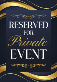 Nero Private Event Reservation A3 Template