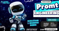 Black Professional Promt Engineering  Facebook Shared Image template