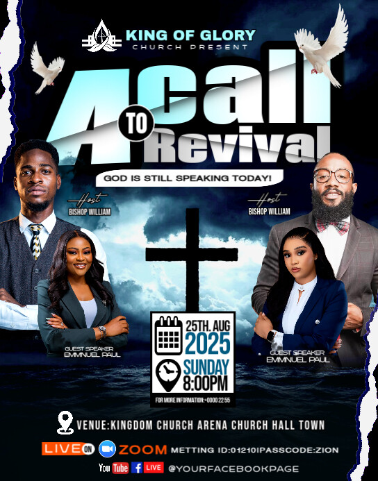 Copy of Black Professional Prophetic Encounter Conference Templates ...
