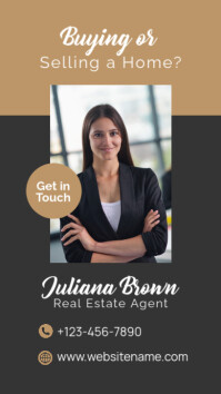 Black Professional Real Estate Agent Instagram Story template