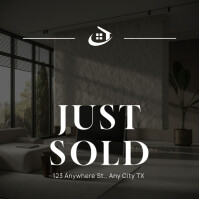 Black Professional Real Estate Instagram Post template