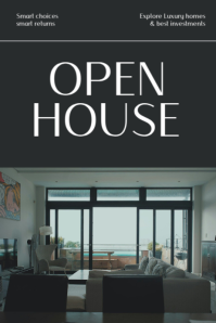 Black Professional Real Estate Poster template