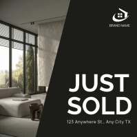 Black Professional Real Estate Sale Instagram Post Iphosti le-Instagram template
