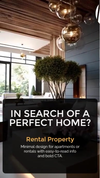 Black Professional Real Estate Video Instagram Reel Template | PosterMyWall