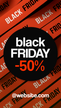 Black Professional Red And Black Black Friday Sale Instagram Story Template – Black Friday Retail Ad