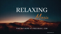 Black Professional Relaxing Music Youtube Thumbnail - Calm Vibes & Chill Background Youtube Thumbnai template
