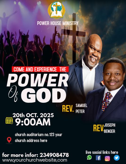 Black Religious Event Flyers Template | PosterMyWall