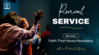 黑色 Revival Service Digital Display Template