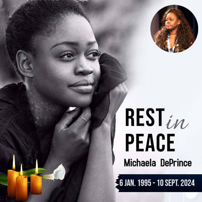 Black Professional Rip Instagram Post template