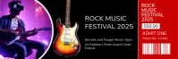 Black Professional Rock Music Festival Twitter Banner template