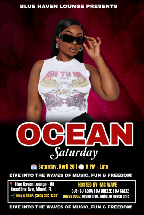 Black Professional Saturday Party Flyer  Pinterest Graphic template