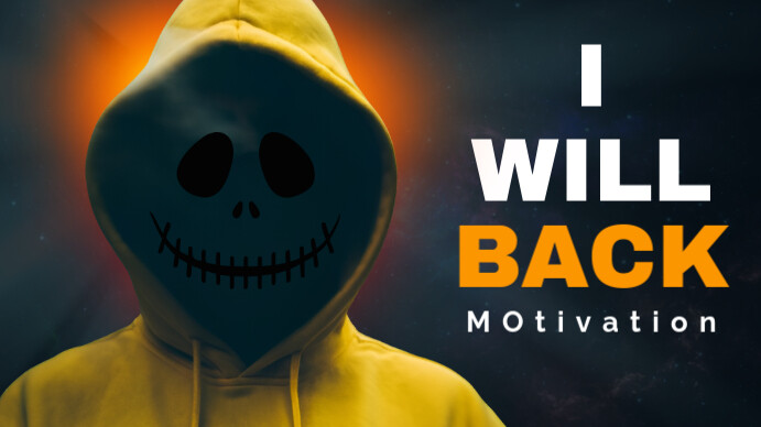 Black Professional Scarry Youtube Thumbnail Template | PosterMyWall