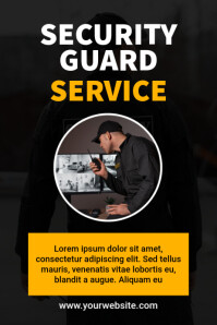 Custom Security Posters Security Guard services design template | PosterMyWall
