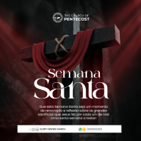 Black Semana Santa Wpis na Instagrama Template