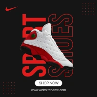 Black Professional Shoe Sale Instagram Post template