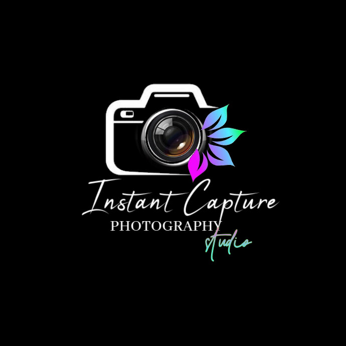 Black Professional Simple Elegant Photography Studio Logo Logo template