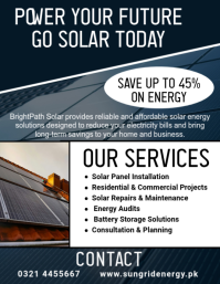 Solar Energy Solutions Flyers Template | PosterMyWall