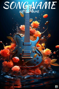 Professional Song Music Guitar Album Cover Art Template Poster ...