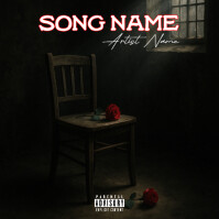 Black Professional Song Name Logo template