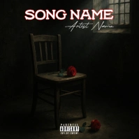 Black Professional Song Name Logo Logotipo template