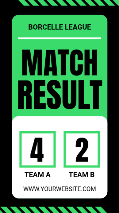 Sports Match Result Template | PosterMyWall