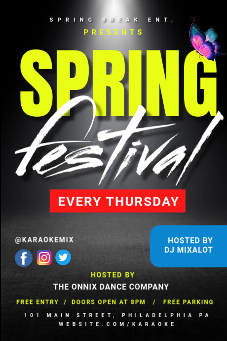Spring Break Event Graphics Spring Break Tumblr Graphic Template | PosterMyWall