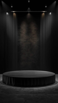 Black Dark Stage Background Digitalt display Template