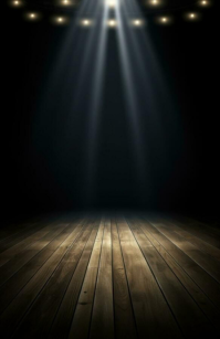 Black Stage Spotlight Halv side bred Template