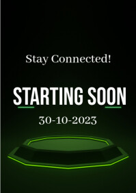 Starting soon Template | PosterMyWall