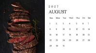 Nero Steakhouse Calendar 演示(16:9) Template - Page 9