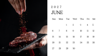 Nero Steakhouse Calendar 演示(16:9) Template - Page 7