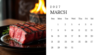 Nero Steakhouse Calendar 演示(16:9) Template - Page 4
