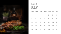 Nero Steakhouse Calendar 演示(16:9) Template - Page 8
